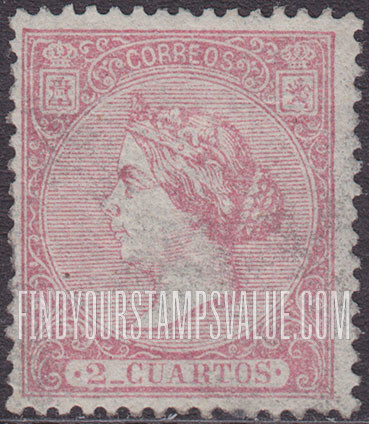 FindYourStampsValue: Kingdom: Isabella II