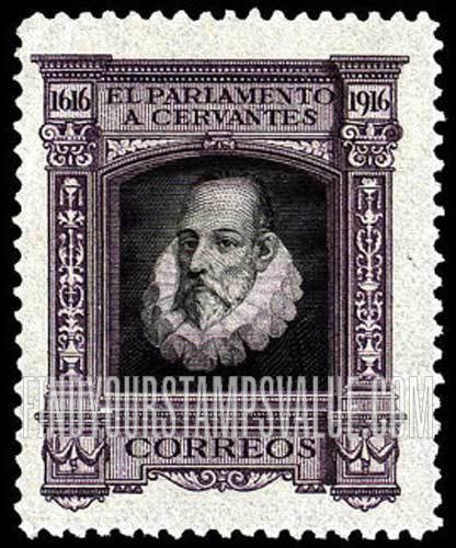 FindYourStampsValue: Official: Cervantes, Cervantes