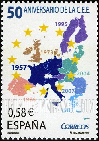 FindYourStampsValue: European Economic Community, 50th Anniversary