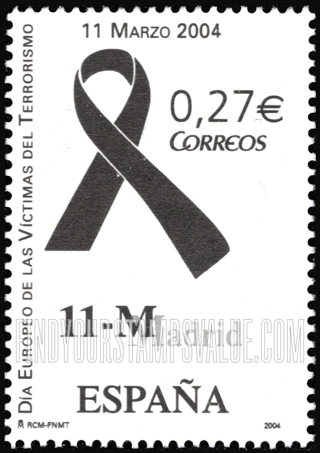 FindYourStampsValue: March 11, 2004 Terrorist Attacks