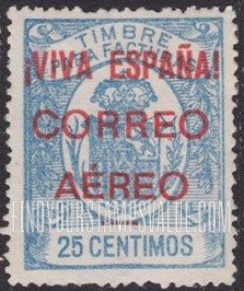 FindYourStampsValue: Revolutionary Overprints, Nationalist (Revolutionary) Forces, Burgos Air Post