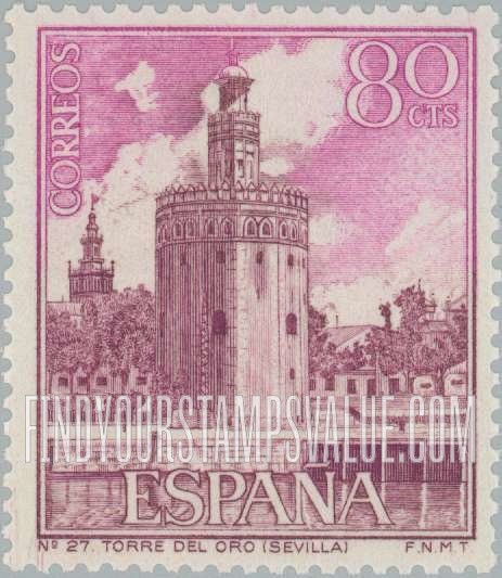 FindYourStampsValue: Tourism: Torre del Oro, Seville