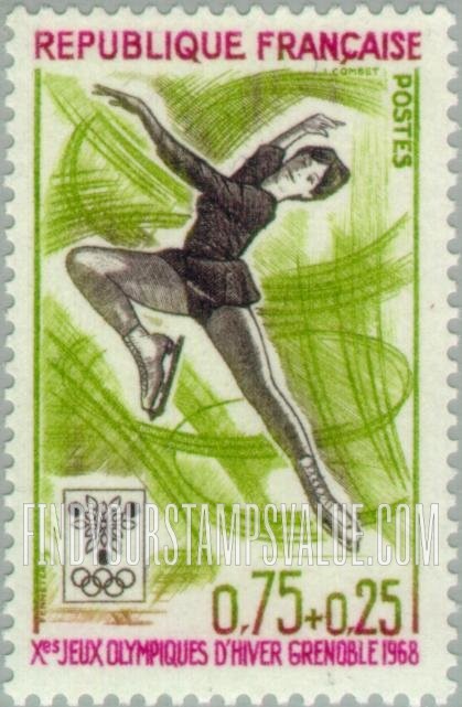 FindYourStampsValue: SEMI-POSTAL - Woman figure skater