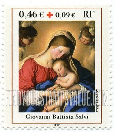 FindYourStampsValue: SEMI-POSTAL - Infant Jesus Asleep, by Giovanni Battista Salvi