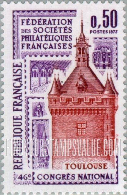 FindYourStampsValue: Tower and Square, Toulouse
