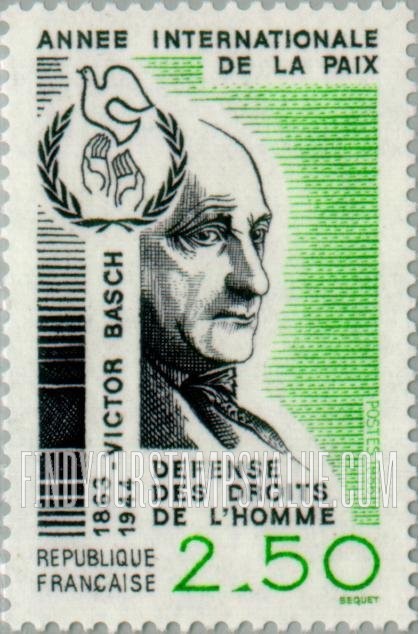 FindYourStampsValue: Victor Basch (1863-1944), IPY Emblem