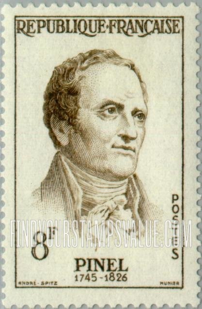 FindYourStampsValue: French Physicians: Dr. Philippe Pinel