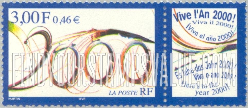 FindYourStampsValue: Best Wishes for Year 2000