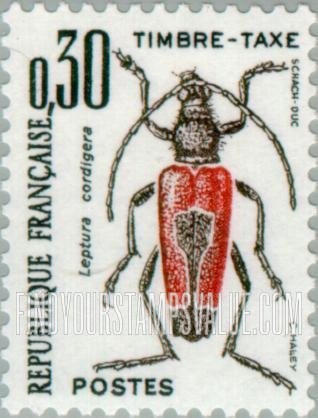 FindYourStampsValue: POSTAGE DUE - Leptura cordigera