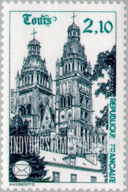 FindYourStampsValue: National Philatelic Congress, Tours: Tours Cathedral