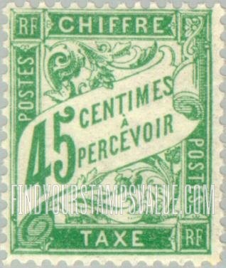 FindYourStampsValue: POSTAGE DUE - Numeral Value
