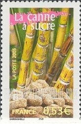 FindYourStampsValue: Aspects of Life in French Regions Type of 2003: Sugar cane, vertical