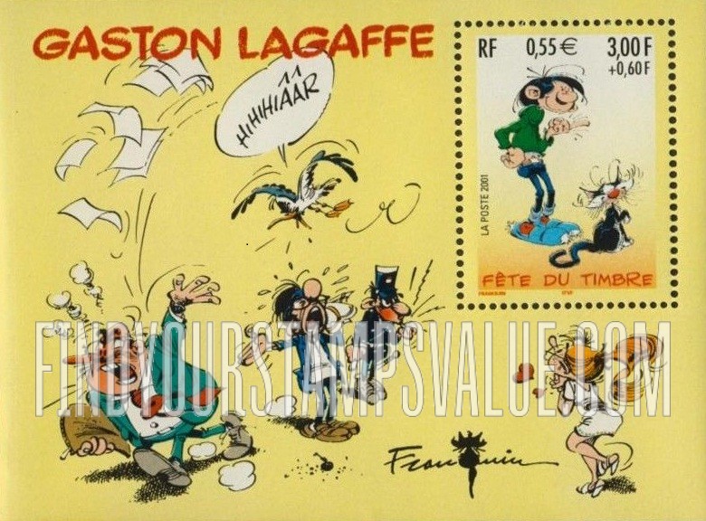 FindYourStampsValue: Gaston Lagaffe by André Franquin