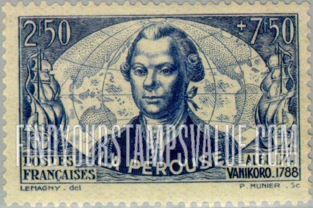 FindYourStampsValue: SEMI-POSTAL - Count de La Pérouse