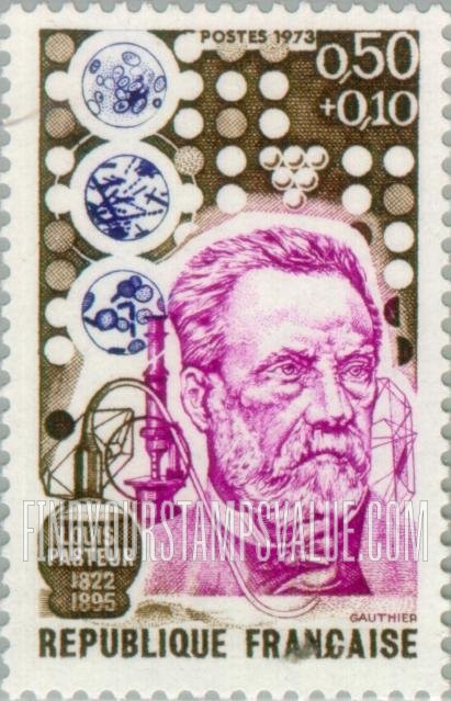 FindYourStampsValue: SEMI-POSTAL - Louis Pasteur (1822-1895), chemist, bacteriologis