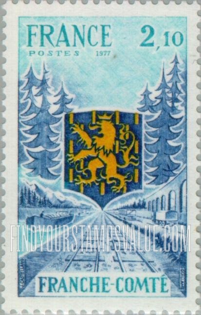 FindYourStampsValue: Regions of France: Franche-Comté