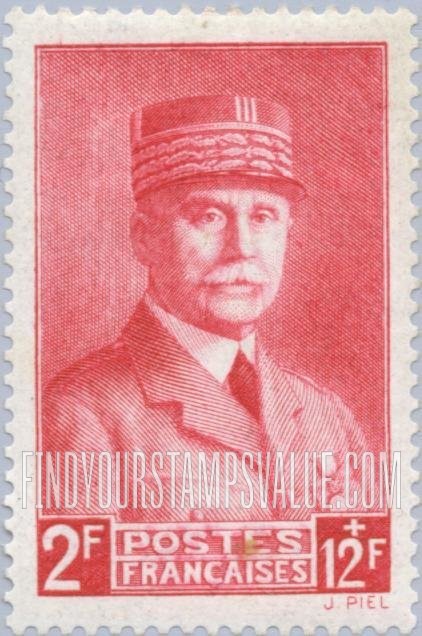 FindYourStampsValue: SEMI-POSTAL - Philippe Pétain