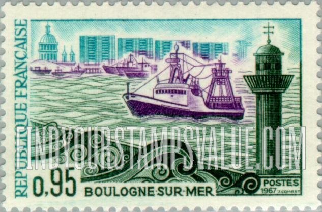 FindYourStampsValue: Harbor, Boulogne-sur-Mer