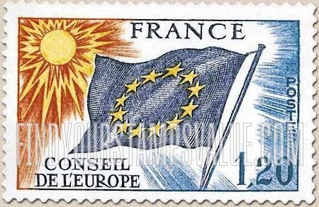 FindYourStampsValue: OFFICIAL - Council of Europe Flag: Type of 1958