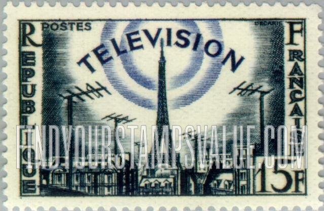 FindYourStampsValue: Eiffel Tower and Television Antennas