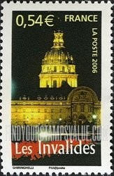 FindYourStampsValue: Aspects of Life in French Regions Type of 2003: Les Invalides, Paris, vertical