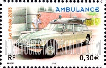 FindYourStampsValue: Motor Vehicles: Citroen DS ambulance