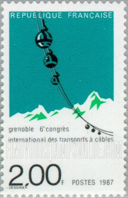 FindYourStampsValue: 6th International Cable Car Transport Congress, Grenoble