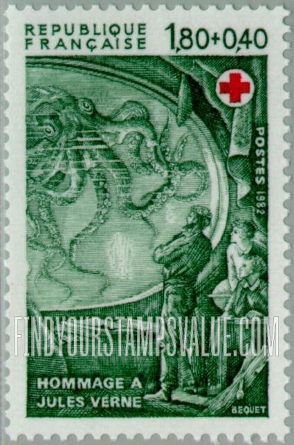 FindYourStampsValue: SEMI-POSTAL - 20,000 Leagues under the Sea