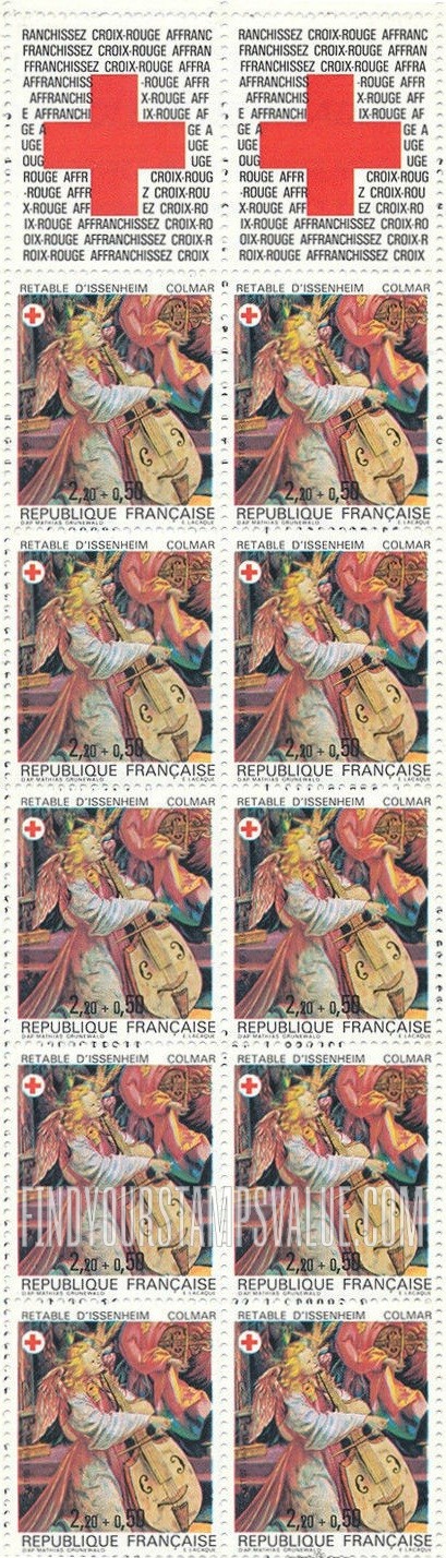 FindYourStampsValue: SEMI-POSTAL - Issenheim Altarpiece retable