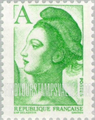FindYourStampsValue: Liberty, after Delacroix: Liberty Type of 1982