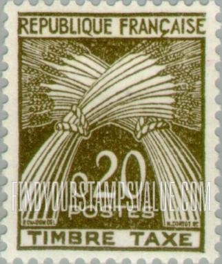 FindYourStampsValue: POSTAGE DUE - Sheaves of Wheat