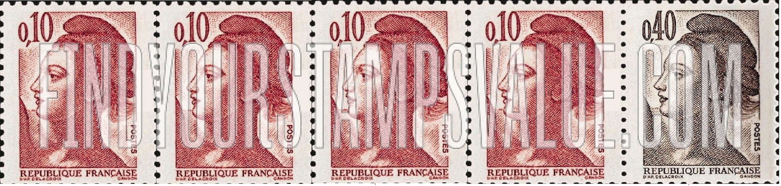 FindYourStampsValue: Liberty, after Delacroix