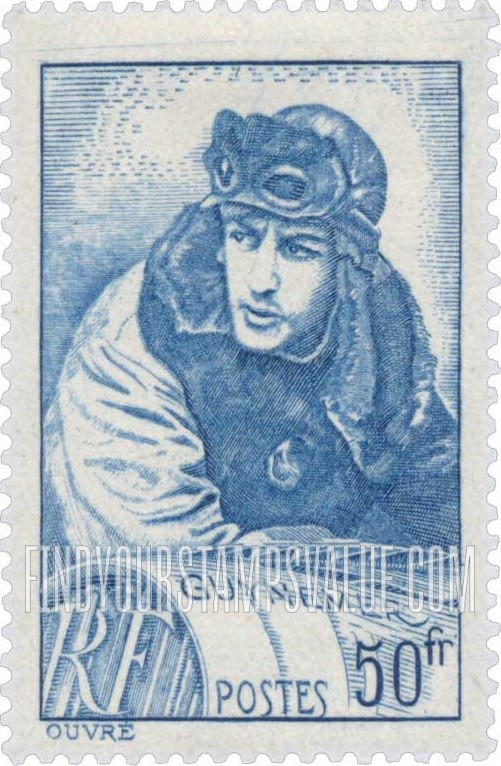 FindYourStampsValue: Georges Guynemer (1894-1917), World War I Ace