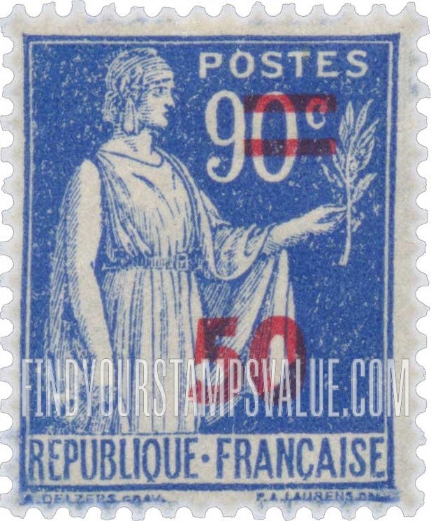 FindYourStampsValue: Peace with Olive Branch: Stamps of 1932-39 Surcharged in Carmine