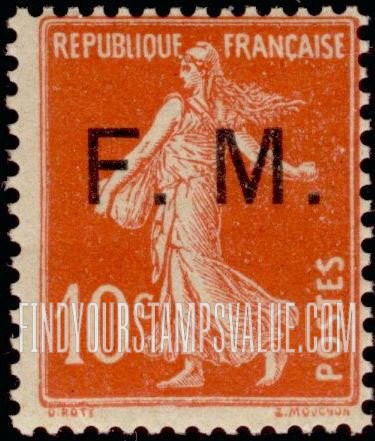FindYourStampsValue: MILITARY - No Ground: Regular Issue Overprinted in Black