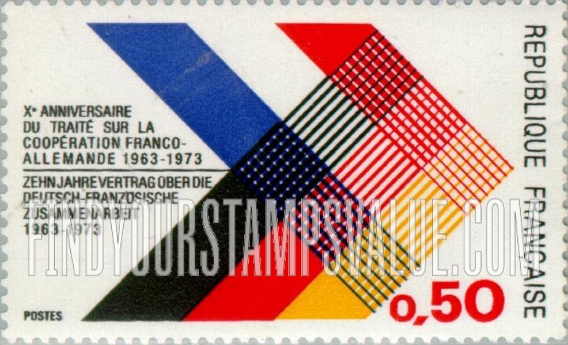 FindYourStampsValue: Colors of France and Germany Interlaced