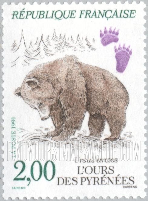 FindYourStampsValue: Wildlife: Ursus arctos