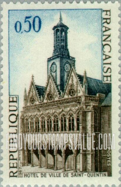 FindYourStampsValue: City Hall, Saint-Quentin