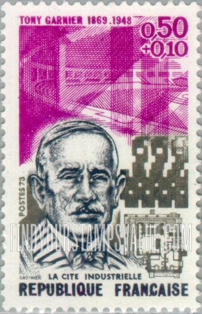 FindYourStampsValue: SEMI-POSTAL - Tony Garnier (1869-1948), architect