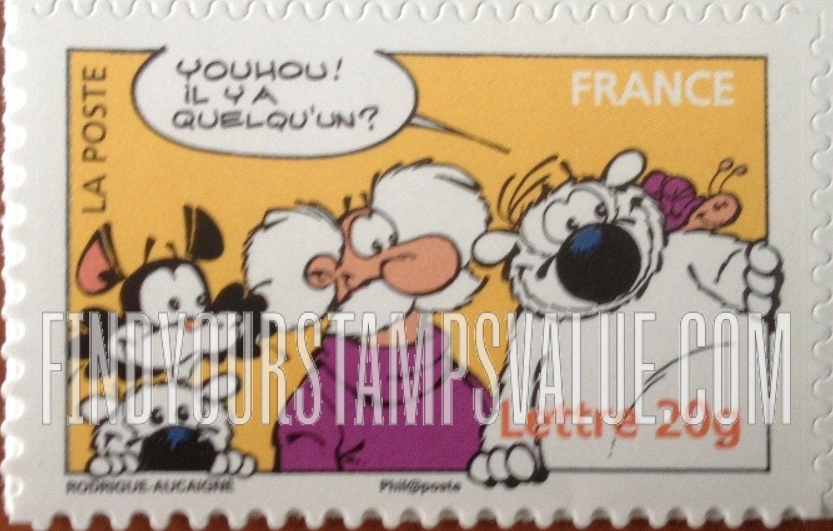 FindYourStampsValue: Cubitus, Comics by Michel Rodrigue and Pierre Aucaigne