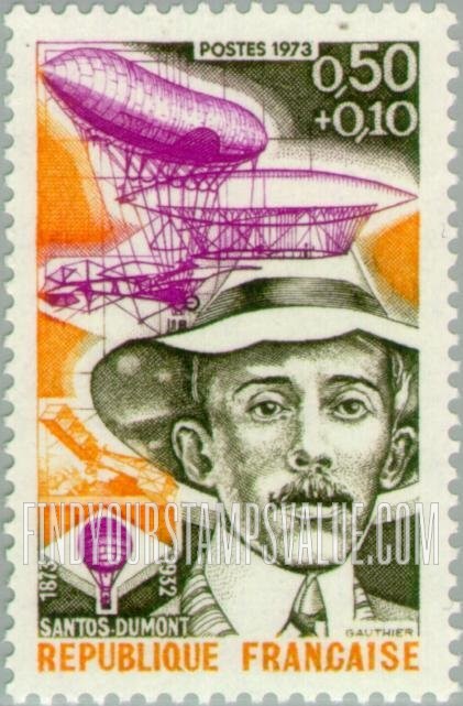 FindYourStampsValue: SEMI-POSTAL - Alberto Santos Dumont (1873-1932), Brazilian aviator