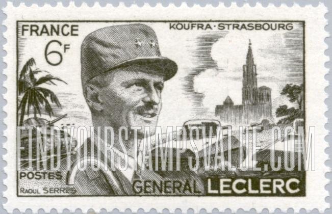 FindYourStampsValue: Philippe Francois M. de Hautecloque (General Jacques Leclerc)