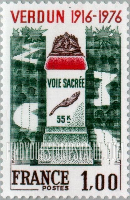 FindYourStampsValue: Battle of Verdun Memorial