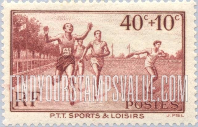 FindYourStampsValue: SEMI-POSTAL - Foot Race