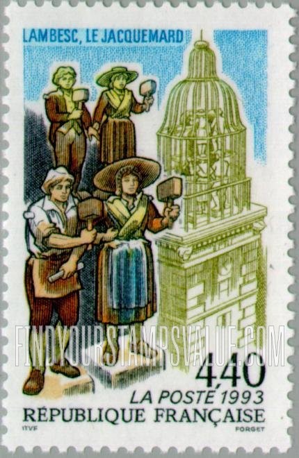 FindYourStampsValue: Clock Tower Bellringer Statues of Lambesc