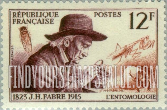 FindYourStampsValue: Jean Henri Fabre, Entomology