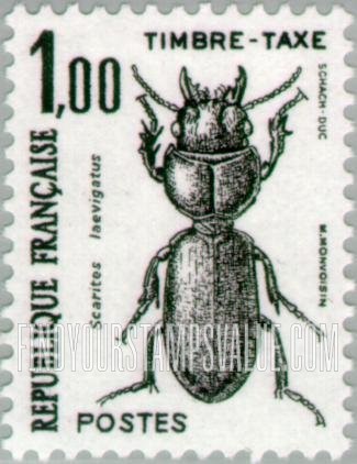 FindYourStampsValue: POSTAGE DUE - Scarites laevigatus