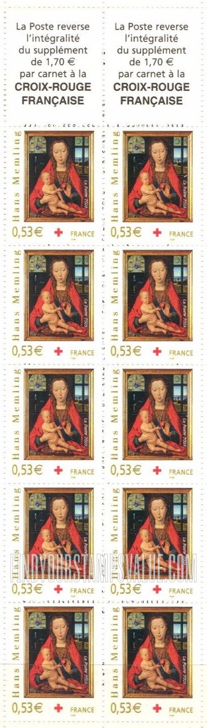 FindYourStampsValue: SEMI-POSTAL - Virgin and Child, by Hans Memling