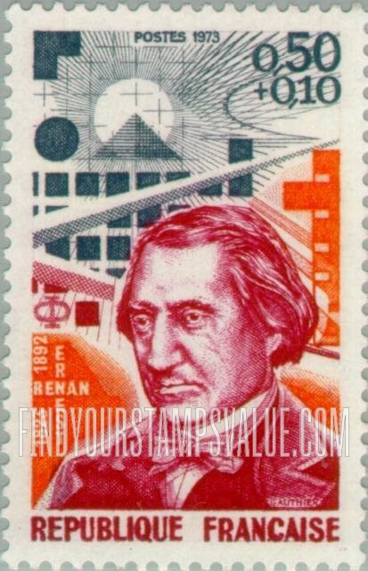 FindYourStampsValue: SEMI-POSTAL - Ernest Renan (1823-1892), philologist and historian