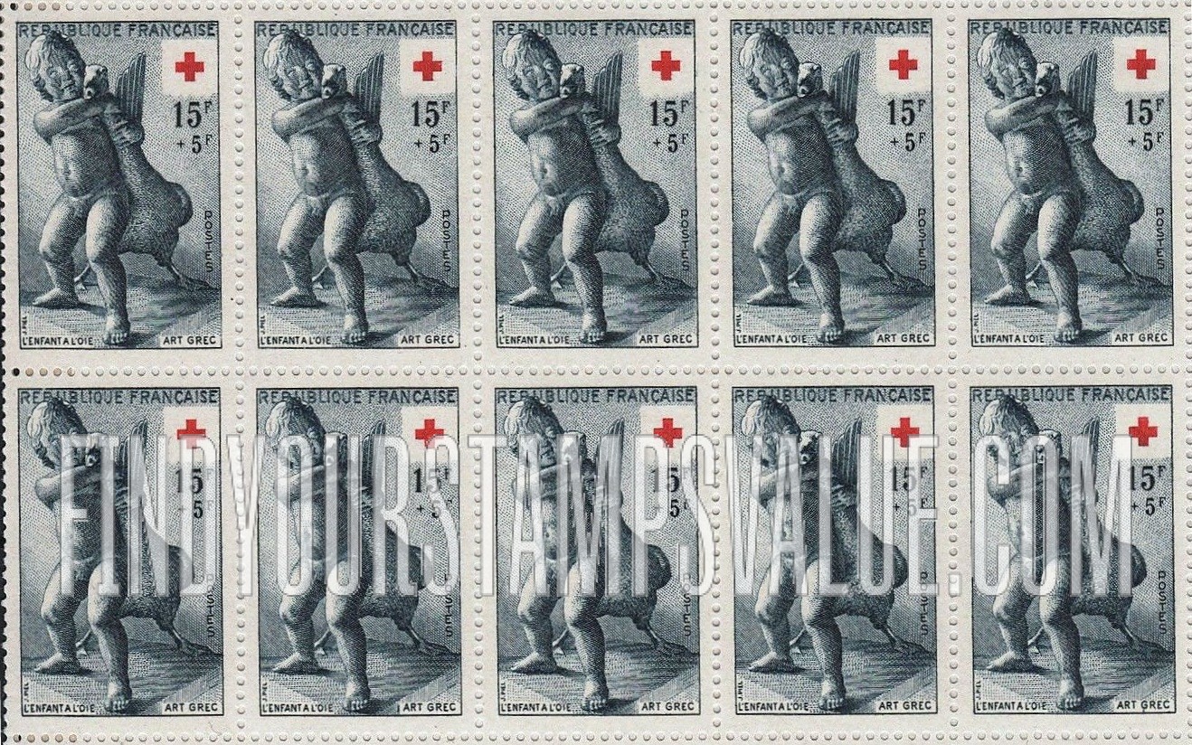 FindYourStampsValue: SEMI-POSTAL - Child with Goose, by Boethus of Chalcedon